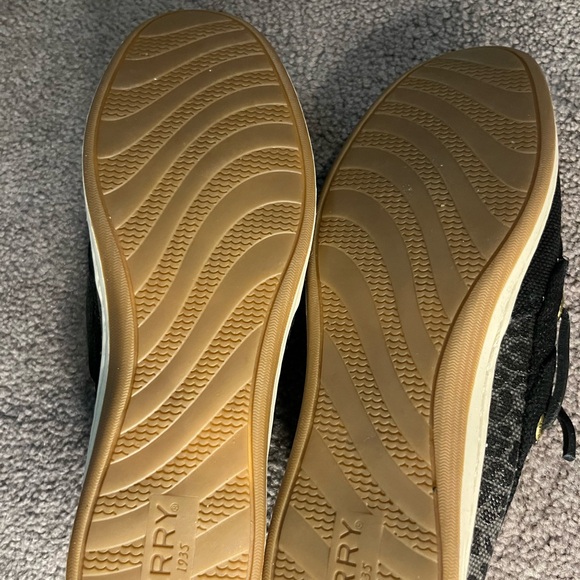 Sperry Black cheetah print shoes perfect condition never worn ! - Picture 6 of 6